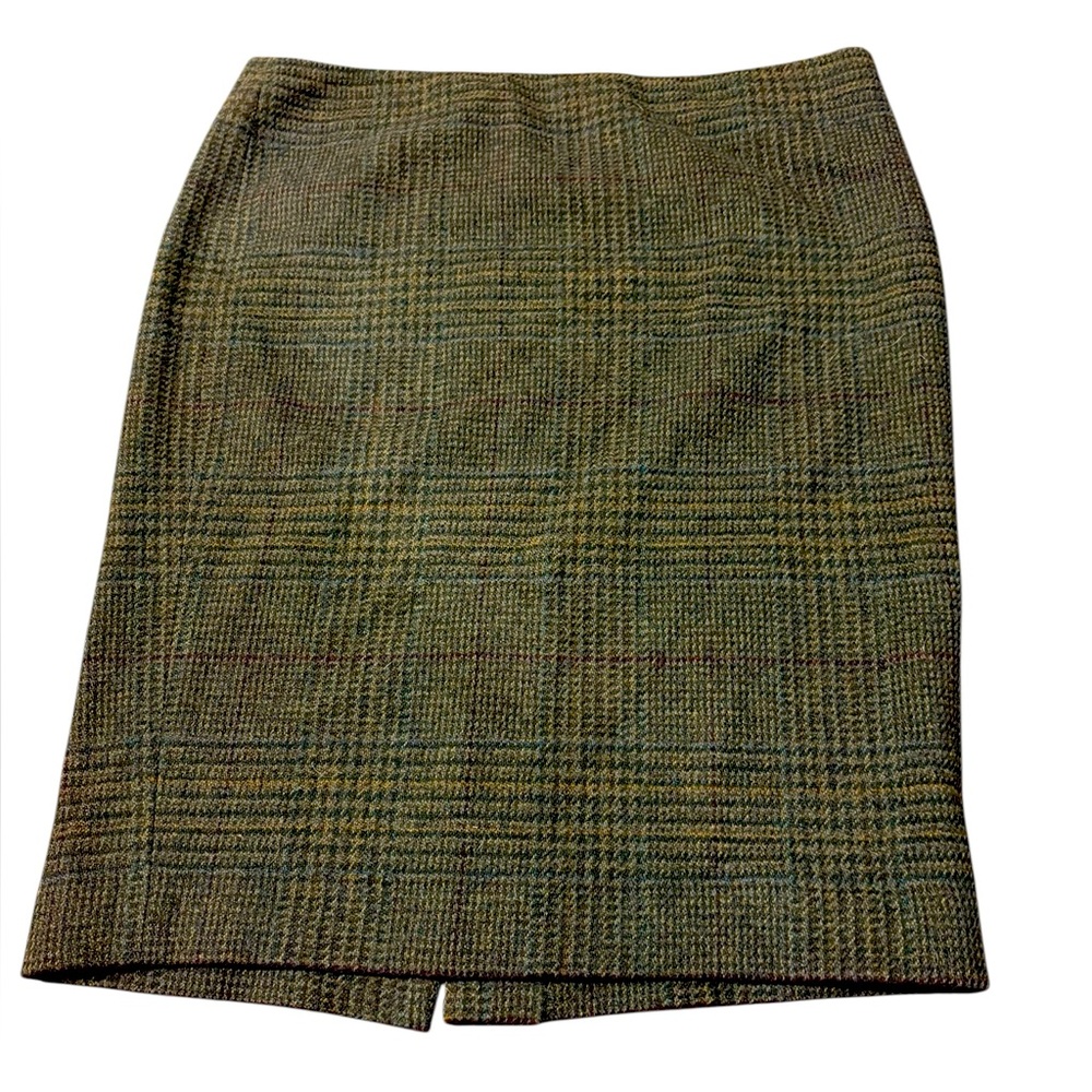 Ralph Lauren Plaid Wool Skirt Size 14